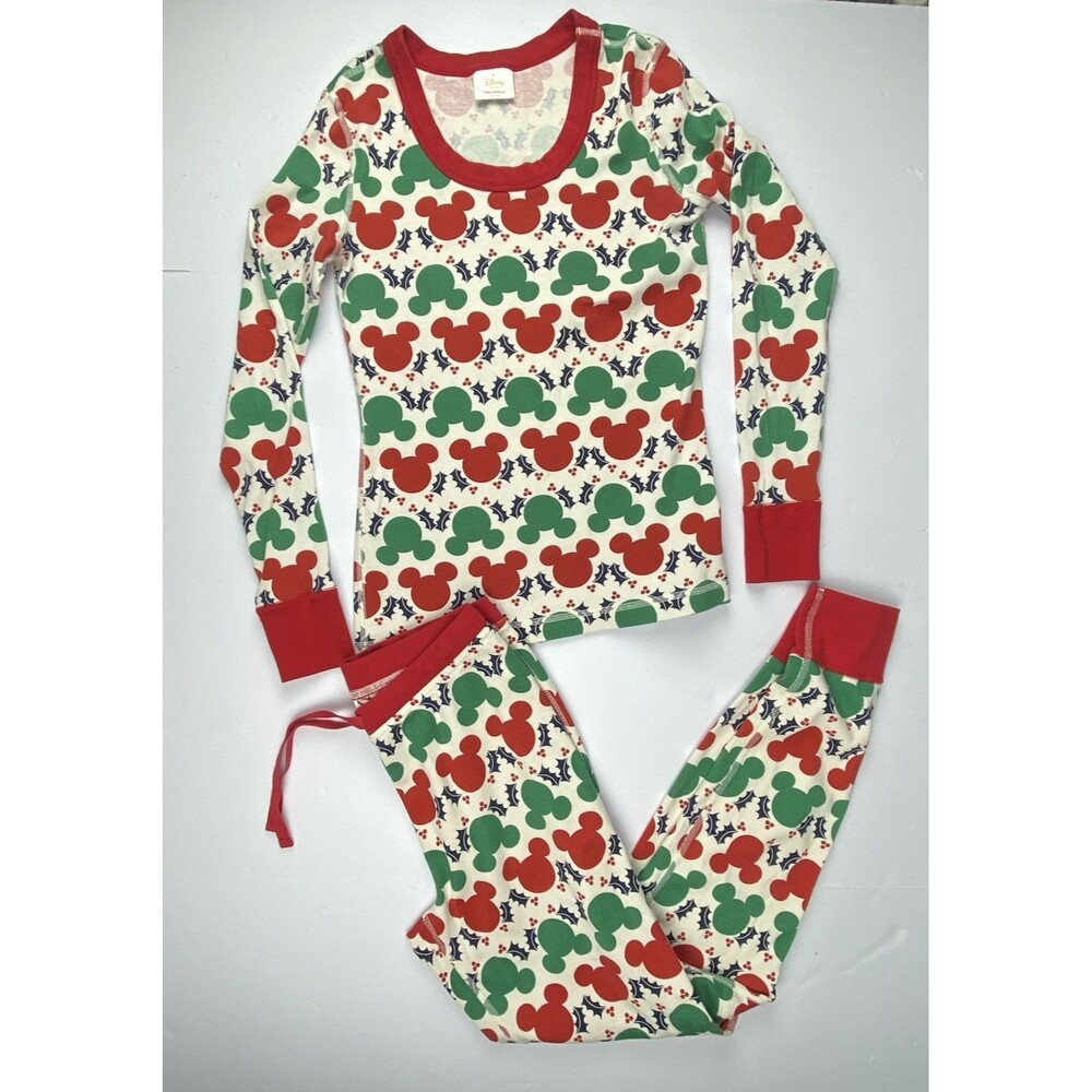 Hanna Andersson x Disney Pajama Set Small Christmas Holiday 100% Organic Cotton‎